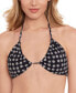 ფოტო #3 პროდუქტის Juniors' Daisy-Print Triangle Bikini Top, Created for Macy's