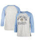 Women's Gray Milwaukee Brewers City Connect Retro Daze Ava Raglan 3/4-Sleeve T-shirt