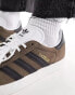 Фото #6 товара adidas Originals Gazelle trainers in brown and black