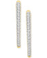 Diamond Pointed Hoop Earrings (1/2 ct. t.w.) in Sterling Silver & 14k Gold-Plate