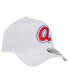 ფოტო #3 პროდუქტის Men's White Atlanta Braves TC A-Frame 9FORTY Adjustable Hat