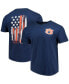 Фото #1 товара Men's Navy Auburn Tigers Baseball Flag Comfort Colors T-shirt