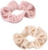 Scrunchies aus Frottee und Mikrofaser rosa, 2 St