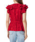 ფოტო #3 პროდუქტის Women's Maila Ruffle-Trim Peplum Top