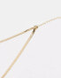 Фото #3 товара ALDO flat chain and delicate chain eye charm necklace multipack in gold