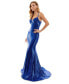 Фото #3 товара Juniors' Sweetheart-Neck Lace-Up-Back Gown, Created for Macy's