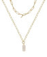 Linked Up Crystal Pendant Layered Women's Necklace Set