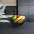 Фото #5 товара Столовая посуда Intirilife Черная двойная металлическая фруктовая чаша