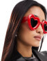 Фото #2 товара Jeepers Peepers bubble heart sunglasses in red