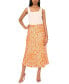 ფოტო #3 პროდუქტის Women's Paisley Printed Midi Skirt