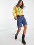 Фото #4 товара Only cropped jumper in yellow & green check