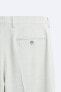 Костюмные брюки из рельефной ткани ZARA