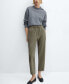 ფოტო #4 პროდუქტის Women's Flowy Bow Detail Straight-Fit Pants