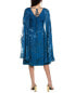 Фото #2 товара Rene Ruiz Burnout Cocktail Dress Women's Blue 2