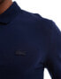 Lacoste long sleeve polo shirt in navy