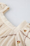 Фото #3 товара Платье с геометрической вышивкой ZARA