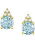 ფოტო #5 პროდუქტის Gemstone & Diamond Accent Stud Earrings