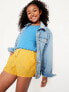 Фото #3 товара French Terry Dolphin-Hem Cheer Shorts for Girls