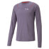 Puma Kso X Seasons Wool Crew Neck Long Sleeve Athletic T-Shirt Mens Purple Casua