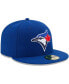 ფოტო #3 პროდუქტის Men's Toronto Blue Jays Authentic Collection On Field 59FIFTY Fitted Hat