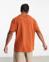 Фото #2 товара ASOS DESIGN essential heavyweight relaxed t-shirt 240gsm t-shirt in orange