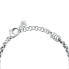 Delicate steel bracelet with a heart Drops SCZ1260