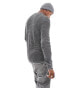 Brave Soul textured crew neck jumper in black & white