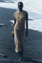 Фото #1 товара Платье из тонкого трикотажа со сборками ZARA