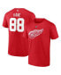 ფოტო #1 პროდუქტის Men's Patrick Kane Red Detroit Red Wings Authentic Stack Name and Number T-shirt