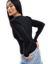 Фото #5 товара ONLY lightweight jumper in black