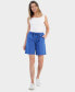 Фото #1 товара Women's Cotton Drawstring Pull-On Shorts, Regular & Petite, Created for Macy's