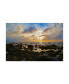 Фото #1 товара American School Punta Mita Sunset Blue Canvas Art - 37" x 49"