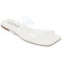 Journee Collection Womens Amata Tru Comfort Foam Lucite Strap Slide Sandals Off