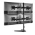 Фото #5 товара Equip 17"-32" Articulating Quad Monitor Tabletop Stand - Freestanding - 36 kg - 43.2 cm (17") - 81.3 cm (32") - 100 x 100 mm - Black