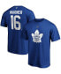 Фото #1 товара Men's Mitchell Marner Blue Toronto Maple Leafs Team Authentic Stack Name and Number T-shirt