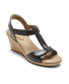 ფოტო #1 პროდუქტის Women's Blanca T Strap Wedge Sandals