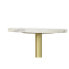 Side table DKD Home Decor Golden Metal Marble 27 x 27 x 62 cm