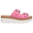 Chinese Laundry Surfs Up Wedge Slip On Womens Pink Casual Sandals SURFSUP-663
