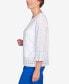 Фото #5 товара Women's Tradewinds Eyelet Trim with Necklace Flutter Sleeve Top