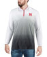 ფოტო #4 პროდუქტის Men's Gray Nebraska Huskers Magic Team Logo Quarter-Zip Jacket