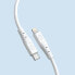 Kabel przewód elastyczny USB-C - Lightning iPhone biały