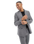 Gianni Feraud skinny fit suit jacket in herringbone black and white