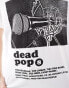 ASOS DESIGN regular fit t-shirt with dead pop band graphic in white