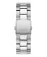 Фото #3 товара Men's Date Silver Tone Stainless Steel Watch 42 mm