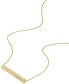 Фото #2 товара Harlow Linear Texture Gold-Tone Stainless Steel Chain Necklace