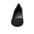Фото #3 товара Trotters Fab T1905-003 Womens Black Wide Suede Slip On Pumps Heels Shoes 9.5