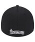 Men's Black Seattle Mariners Active Dash Mark 39THIRTY Flex Hat Черный, L/XL - фото #4