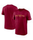 Фото #2 товара Men's Burgundy Washington Commanders Horizontal Lockup Legend T-shirt