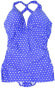 LAUREN RALPH LAUREN Women's 173007 Dot Halter Skirted One-Piece Blue Size 4