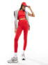 Stradivarius sport seamless legging in red co-ord